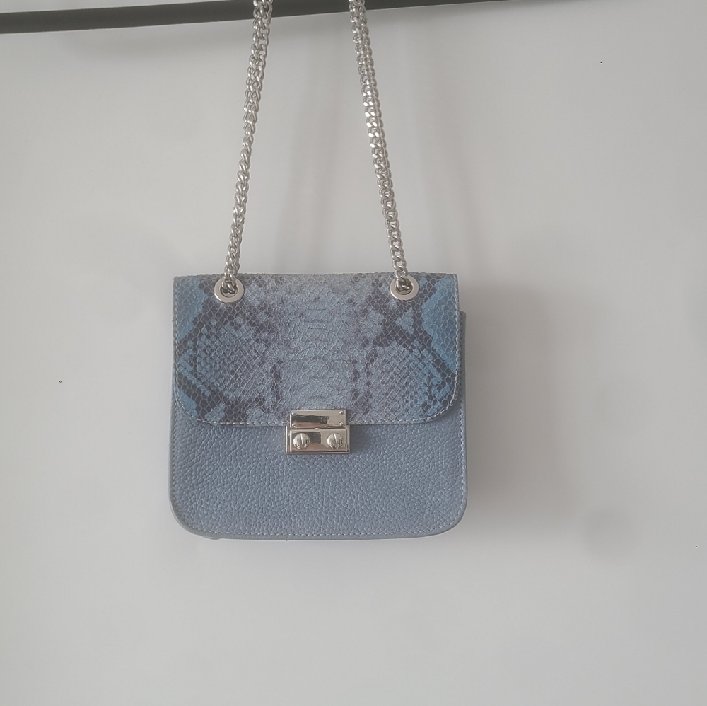 Blue Python Leather Purse - Picture 2 of 8